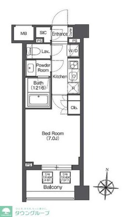 ORSUS HONJOAZUMABASHIの物件間取画像